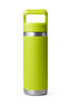 YETI® Rambler® Bottle with Straw Cap — 18 oz, Chartreuse, hi-res