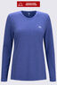 Macpac Women's brrr° Long Sleeve T-Shirt, Skipper Blue, hi-res