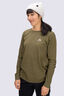 Macpac Women's Quattro Mountain Long Sleeve T-Shirt, Winter Moss, hi-res