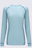 Macpac Women's Geothermal Long Sleeve Top, Aqua Haze, hi-res