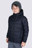 Macpac Kids' Pulsar Alpha Hooded Insulated Jacket, Black/Urban Chic, hi-res