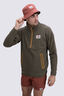 Macpac Men's Originals Fleece Pullover, Grape Leaf, hi-res