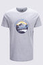 Macpac Men's Fairtrade Organic Cotton Short Sleeve T-Shirt, Grey Marle, hi-res