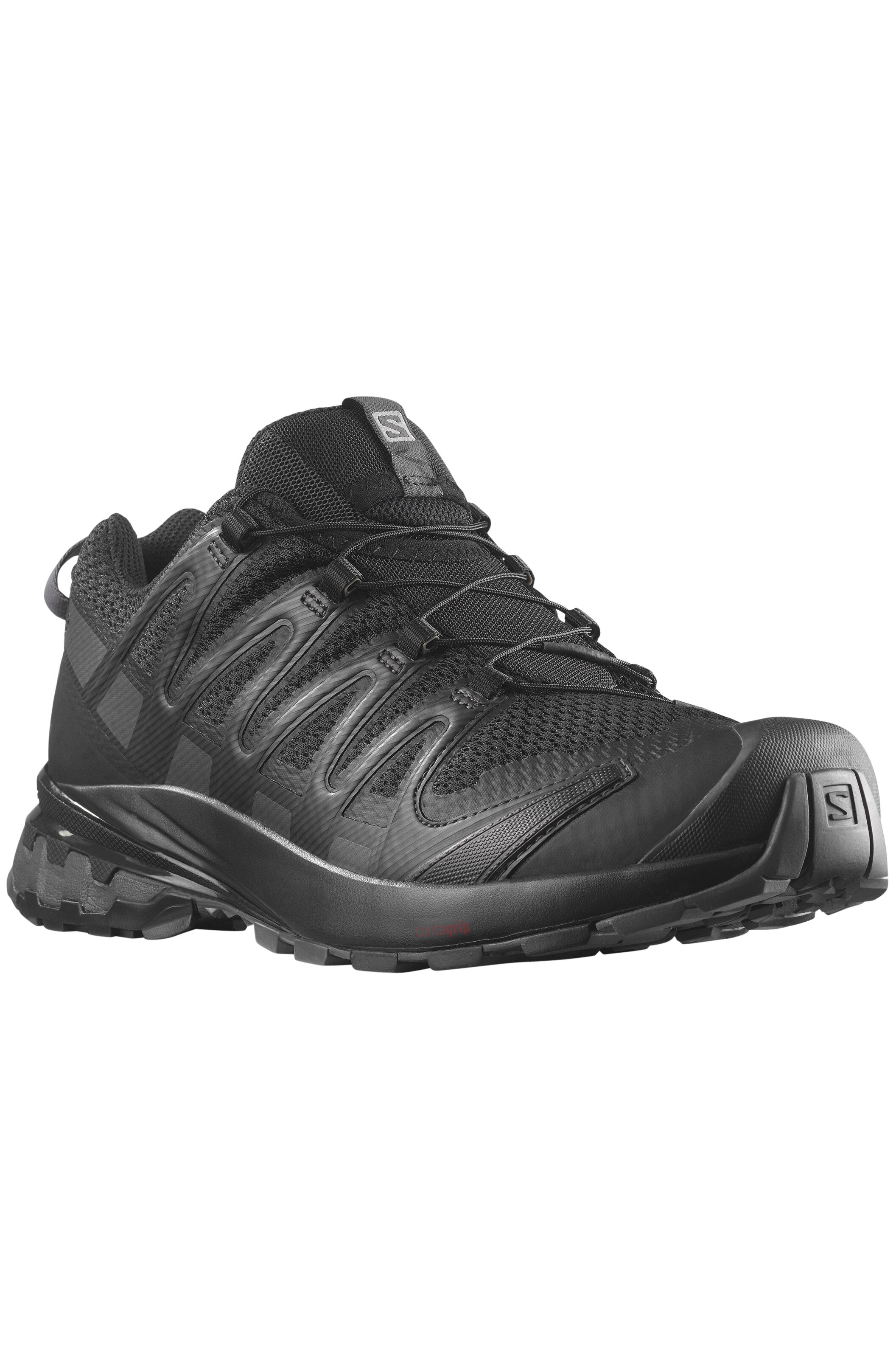 All black sales salomon shoes