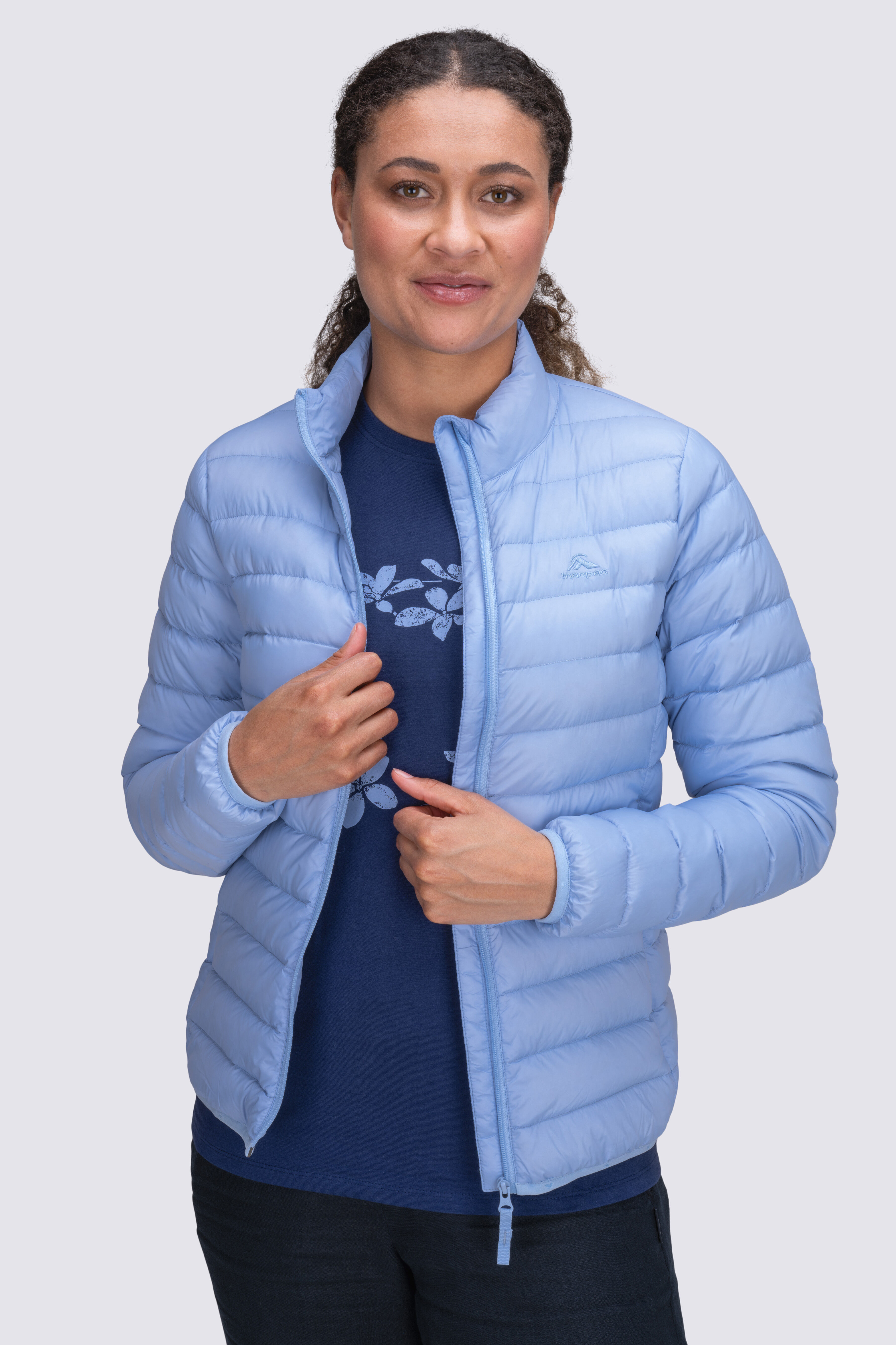 Baby blue sale jacket womens