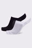 Macpac No-Show Sock — 2 Pack, Black/White, hi-res