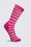 Macpac Kids' Footprint Sock, Hot Pink/Strawberry Ice, hi-res