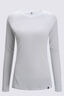 Macpac Women's Geothermal Long Sleeve Top, White, hi-res