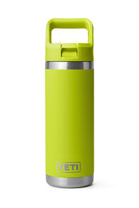 YETI® Rambler® Bottle with Straw Cap — 18 oz, Chartreuse, hi-res