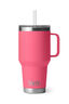 YETI® Rambler® Mug with Straw Cap — 35 oz, Tropical Pink, hi-res