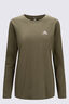 Macpac Women's Quattro Mountain Long Sleeve T-Shirt, Winter Moss, hi-res