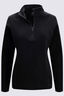 Macpac Women's Tui Fleece Pullover, True Black, hi-res