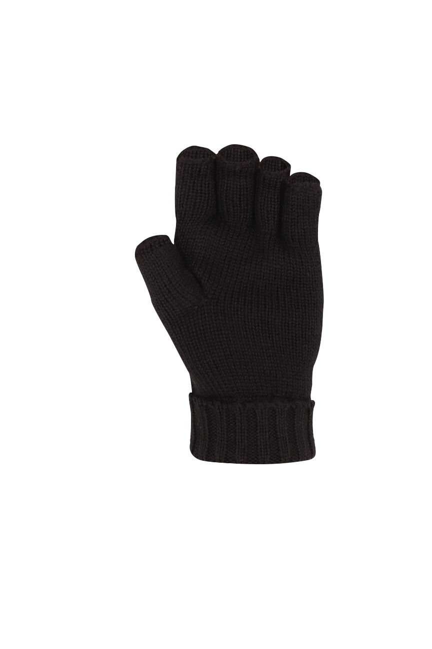 black cut off gloves