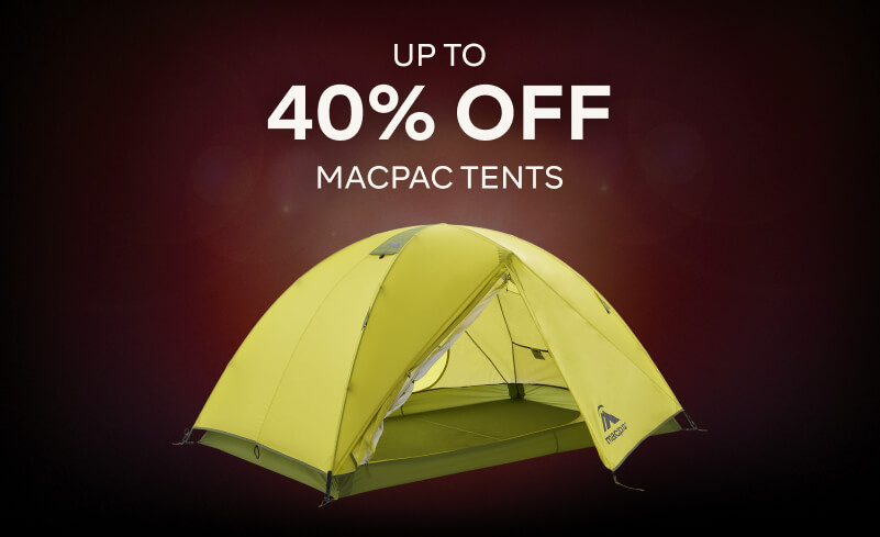 UP TO 40% OFF MACPAC TENTS