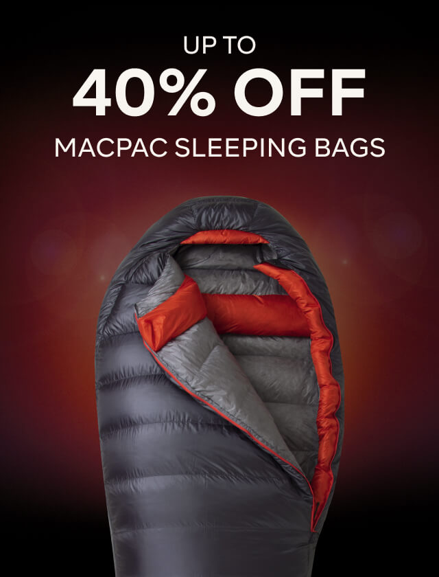 UP TO 40% OFF MACPAC SLEEPING BAGS