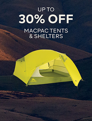 UP TO 40% OFF MACPAC TENTS AND SHELTERS