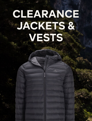 CLEARANCE JACKETS AND VESTS