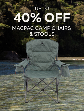 UP TO 40% OFF MACPAC CAMP CHAIRS AND STOOLS