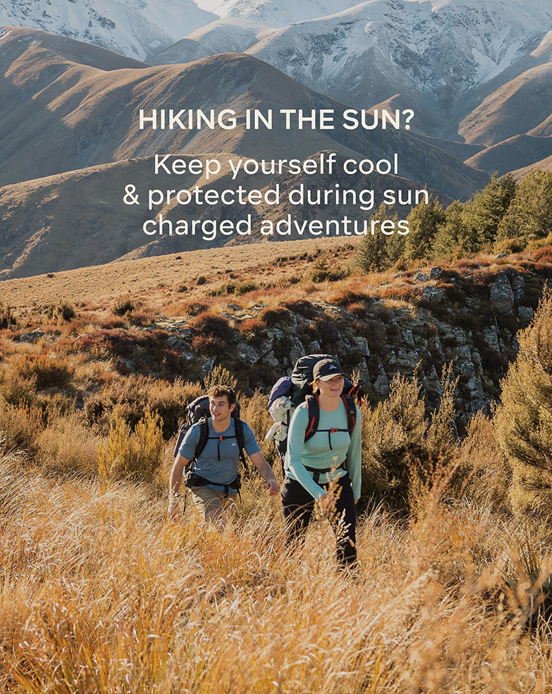 Hiking in the sun? Keep yourself cool and protected during sun charged adventures