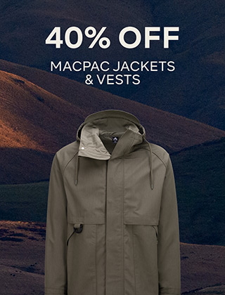 40% OFF MACPAC JACKETS AND VESTS