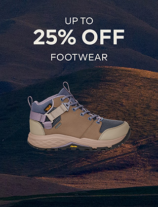 UP TO 25% OFF FOOTWEAR