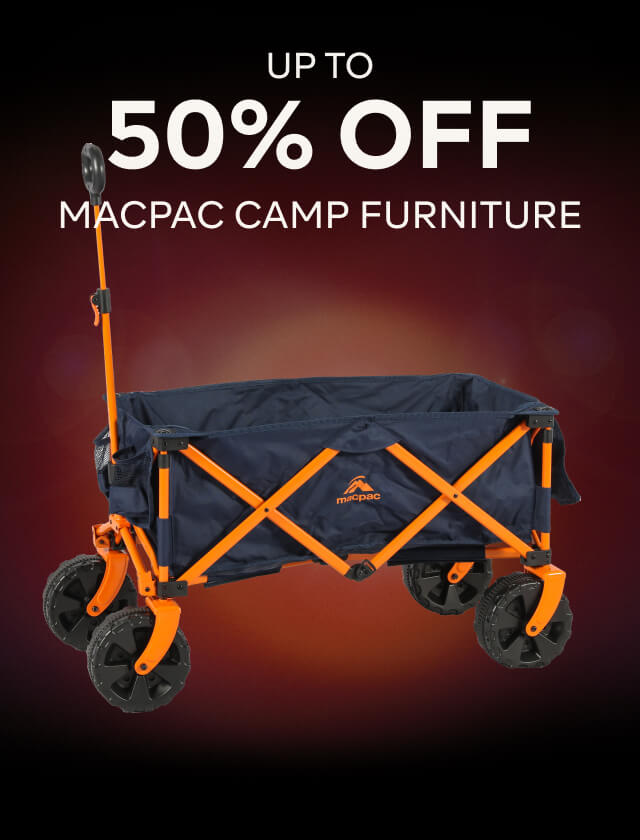 UP TO 50% OFF MACPAC CAMP FURNITURE